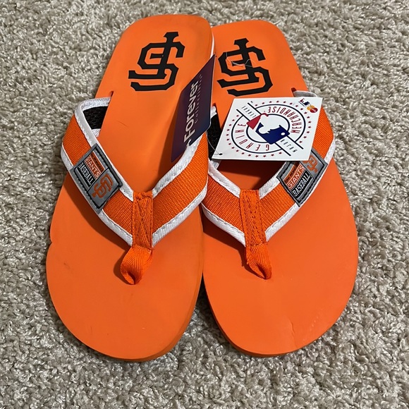 🔴3/$20🔴 NEW Men’s FOCO San Francisco Giants Flip Flops - Picture 7 of 8